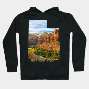 Utah State Outline (Zion National Park) Hoodie